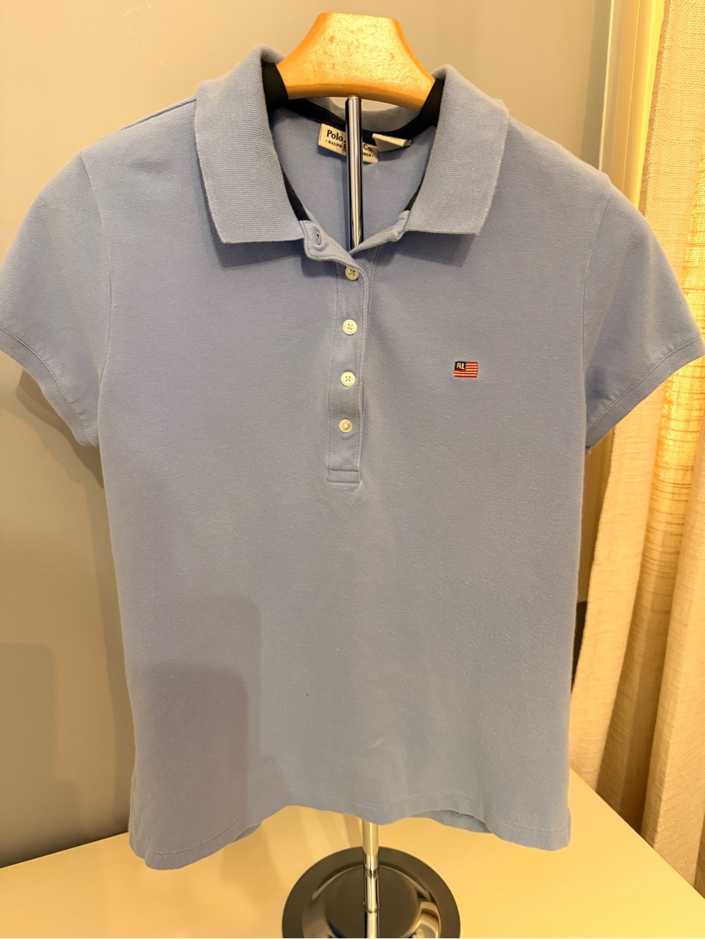 Polo by Ralph Lauren Women’s Light Blue Short Sleeve Polo vintage